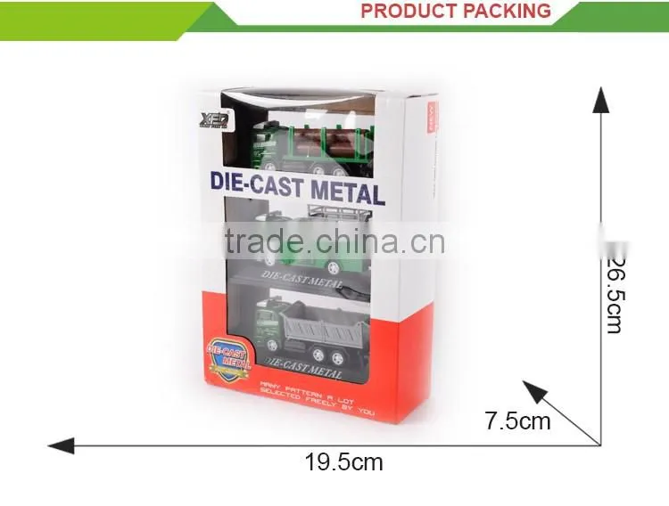 Top selling 1:60 high quailty diecast model metal toy truck and trailer