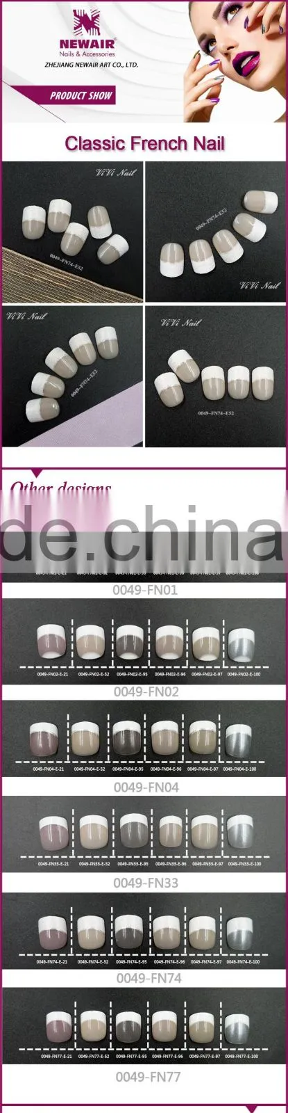 Beauty Nail Tips french style Fake Nail Tips for Decoration Nail Tips