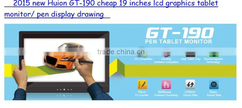 Bottom Price!Huion GT-190 19'' digital pen tablet monitor lcd display