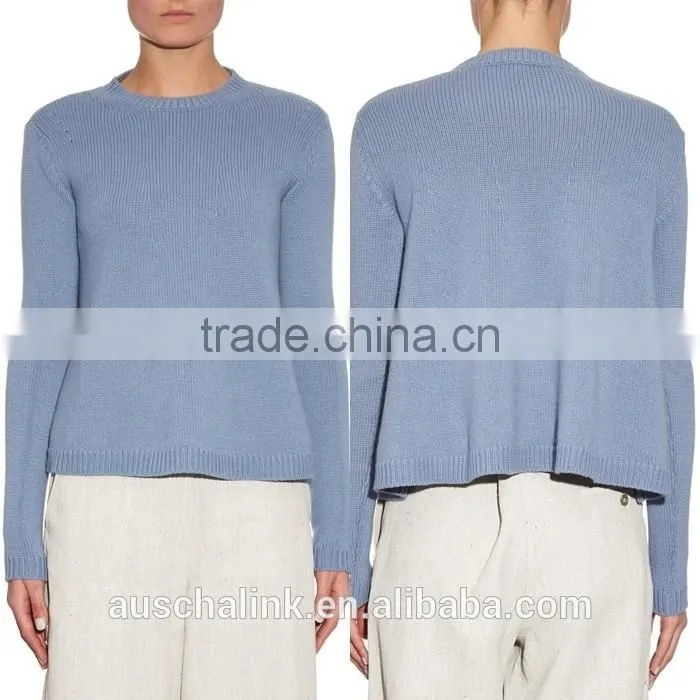 OEM service best selling crew neck women 100% cashmere sweater