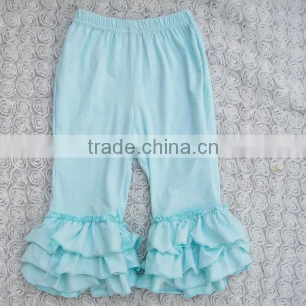 china product and low price wholesale best selling boutique cotton ruffle pants for baby kids for spring and autumn wearing