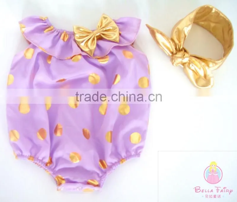 baby bodysuit, baby onesie, baby romper with headbands
