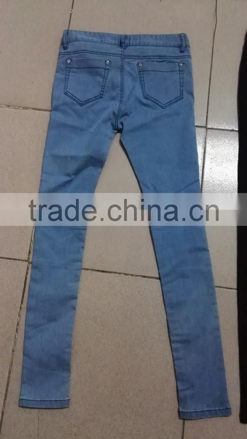 Yiwu stocks lots kid's most popular fashion jeans
