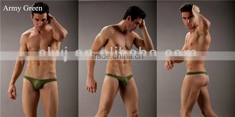 90 polyamide + 10% spandex thong hot selling sexy men thong 1001-DK WJ seamless thong