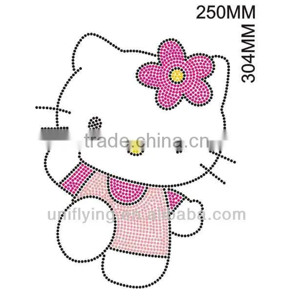 Diamond shape rhinestone hot fix motif designs