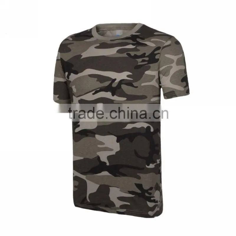 good sale camouflage short sleeve cotton tee shirt clothing manufacturers in China