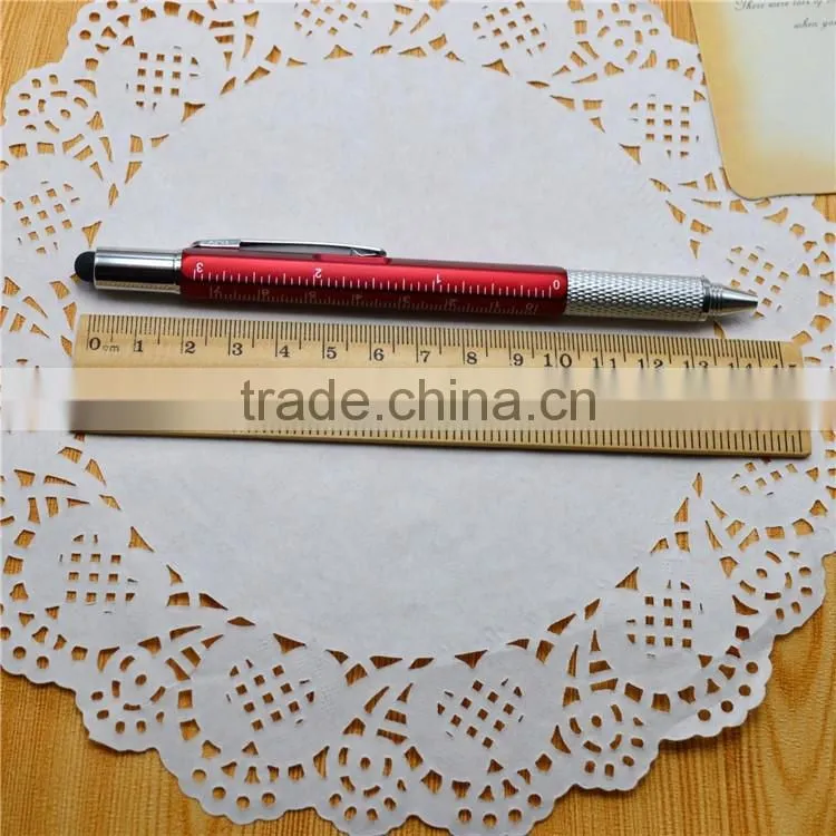 6-in-1 Multi-Functional Ball pen ,can customize the logo