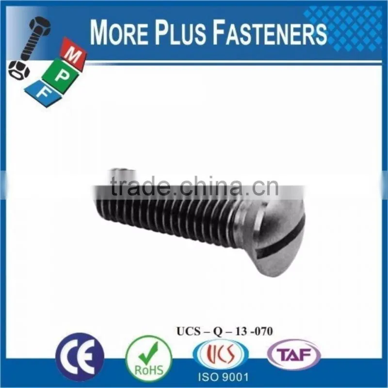 Made in Taiwan Made in Taiwan Slotted Raised Countersunk Head Machine Screw DIN 964