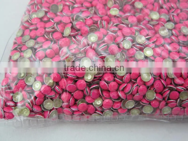 cheap price octagon Hot fix Colourful rhinestuds