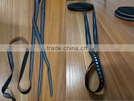 Silver dots polyester custom printed reflective nylon webbing