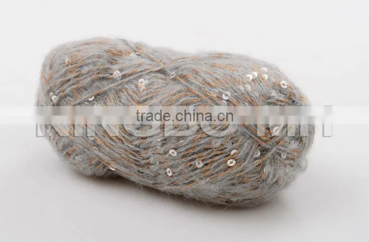 Poly acrylic fancy knitting yarn