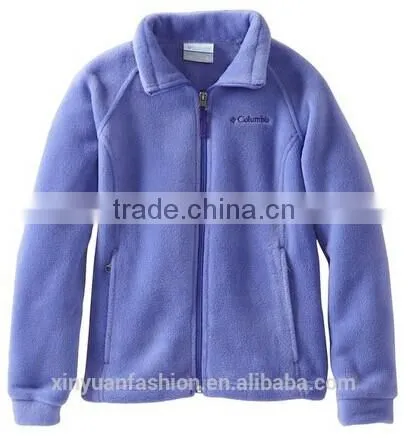2014 hot sale long girl orange polar fleece blanket coat jacket