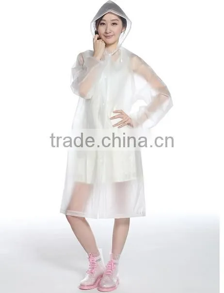 New for 2017Women PE Disposable Rain Coat