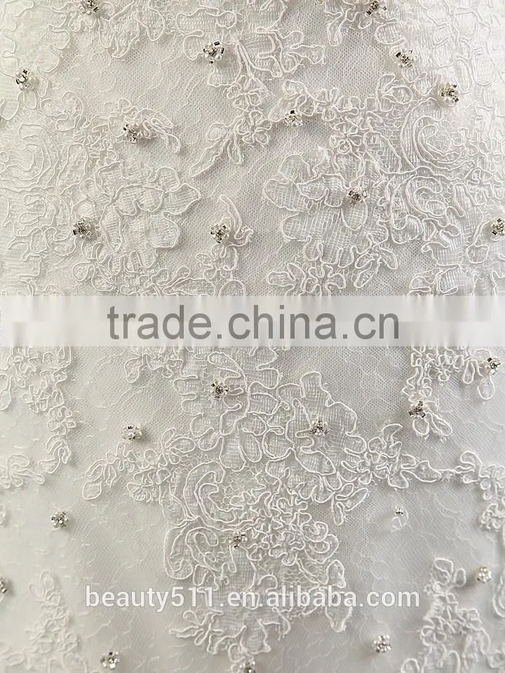2017 A-line High Neck Sleeveless Floor-length Lace Wedding Gowns AS41101