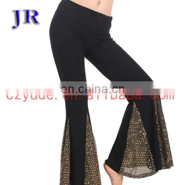 Ballroom beautiful women belly dance sequins pants K-4011#