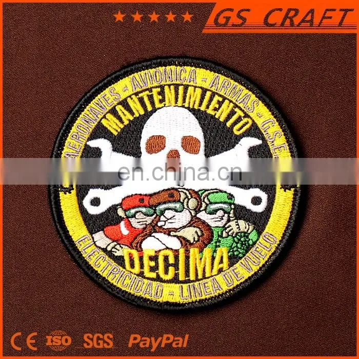 Popular design high quality fantastic skull patch
