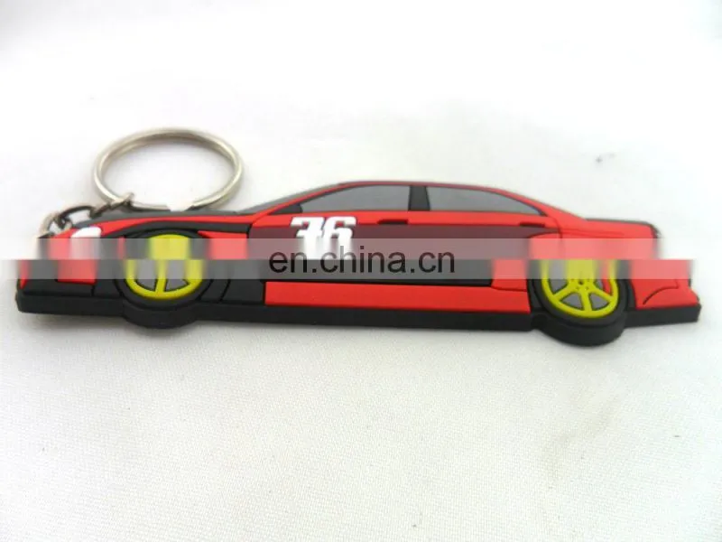 oem custom embossed 3D car key chain