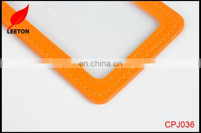 Factory supply transparent PU ID card holder