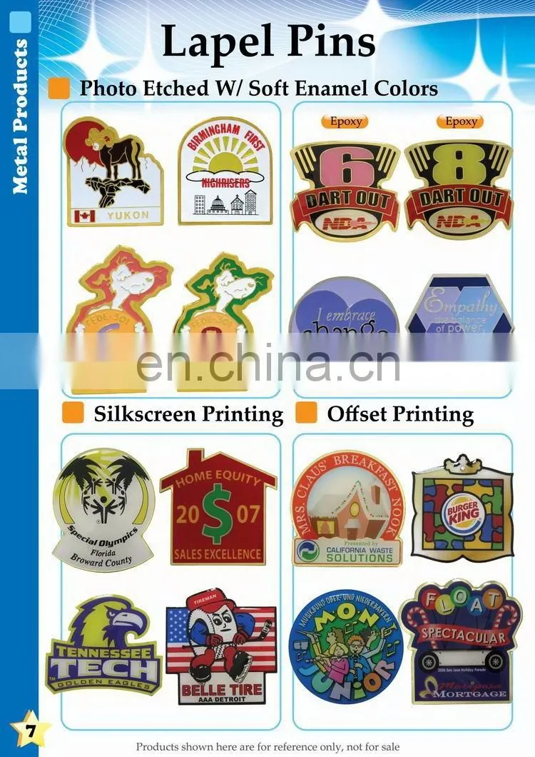 2017 Best quality promotional plated Hard Enamel lapel pin & badge