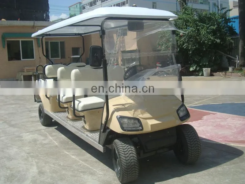 Restaurant hotel school park use 6 seater battery operated golf cart sightseeing bus