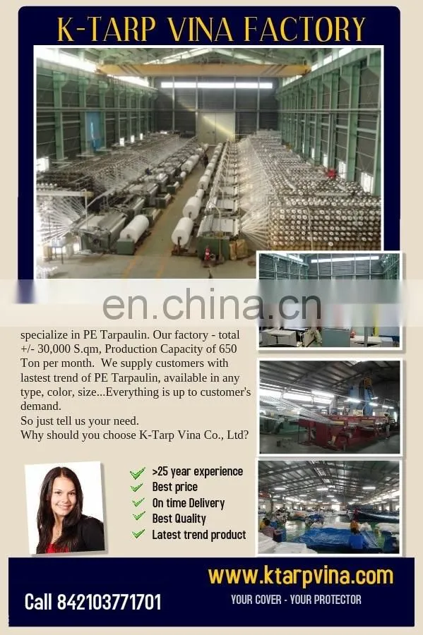 Polyethylene Tarpaulin / PE Tarps Fabric/Canvas/Sheet /Roll for Truck & Boat
