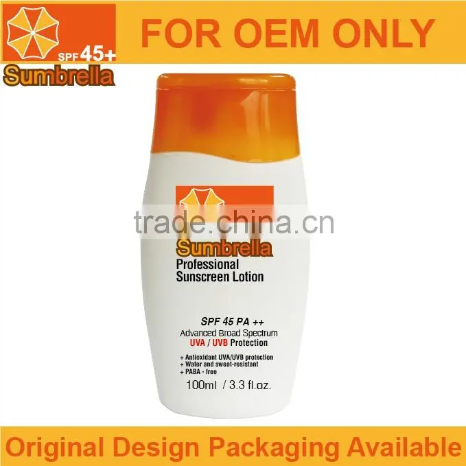 Lotion type sunscreen for oily skin