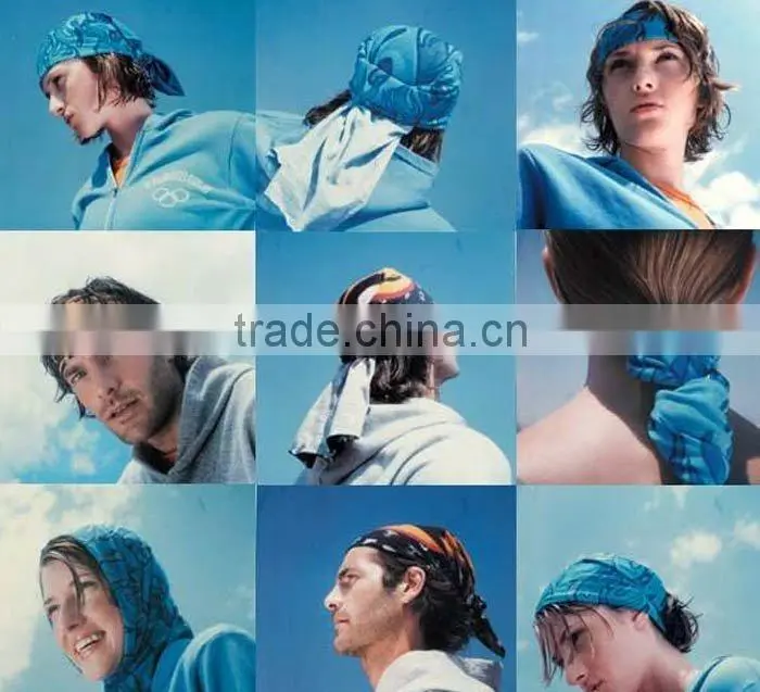 sports 8 in 1 multifunctional microfiber scarf