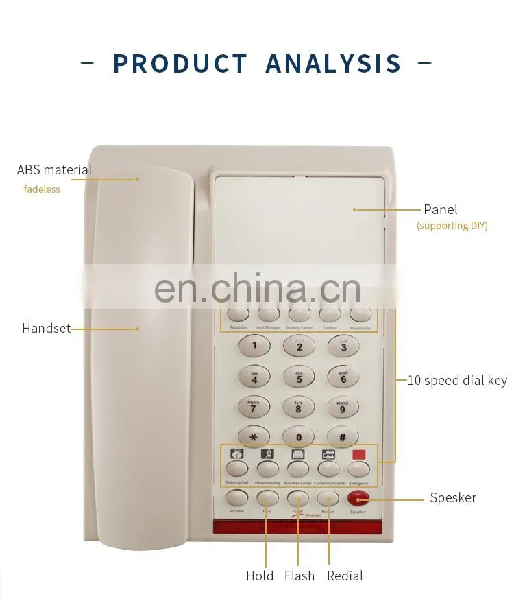 Honeyson hotel guest room phones hospitality HS-0009