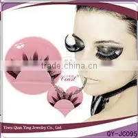 long thick cosmetic synthetic fiber false eyelashes