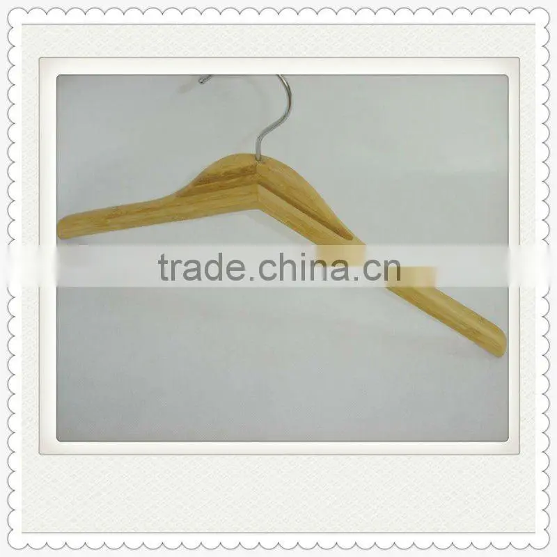 AL-124 natural bamboo clothes hanger for tops