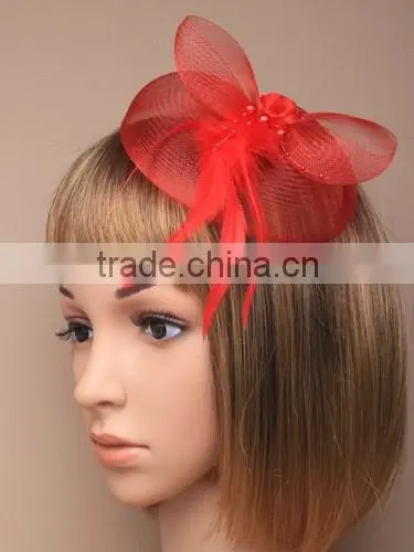 100% Sinamay Fabric Fascinator Hat For Wedding/Party/Chuch