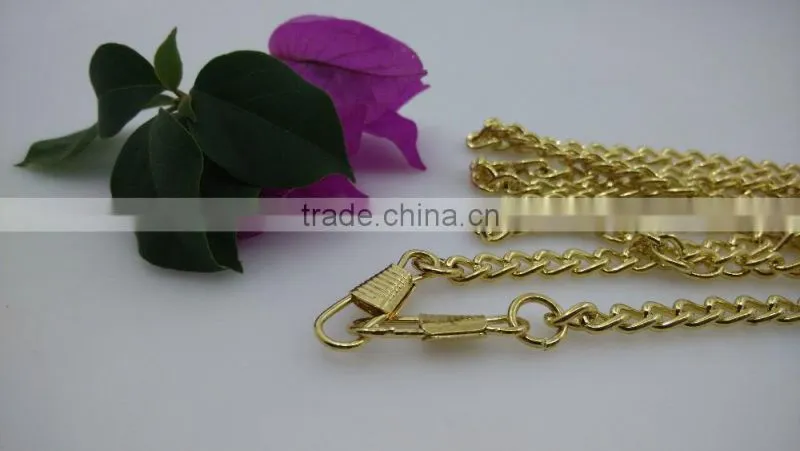 High quanlity Decorative iron light gold handbag chain