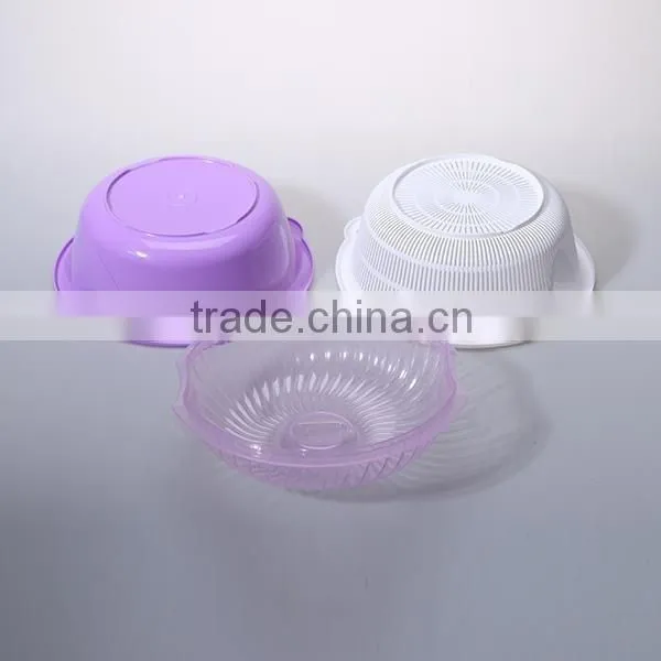 fashion plastic kitchen sieve set with lid and handle