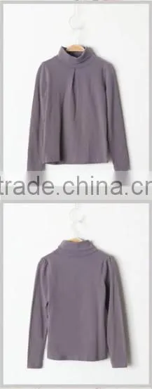Fashion turtle neck long sleeve girl knitted under garments