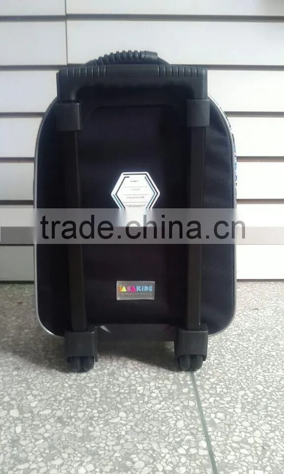 Boys girls pull bag for school with wheels