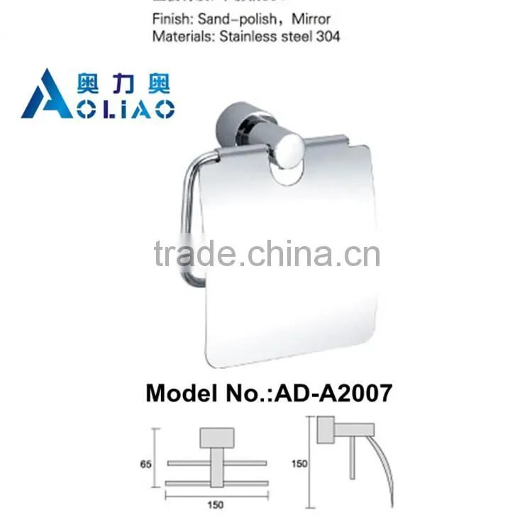High quality faddish Bathroom accessory stainless steel metal toilet paper holder