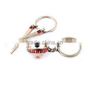 cute couple keychain red couple tableware keychain