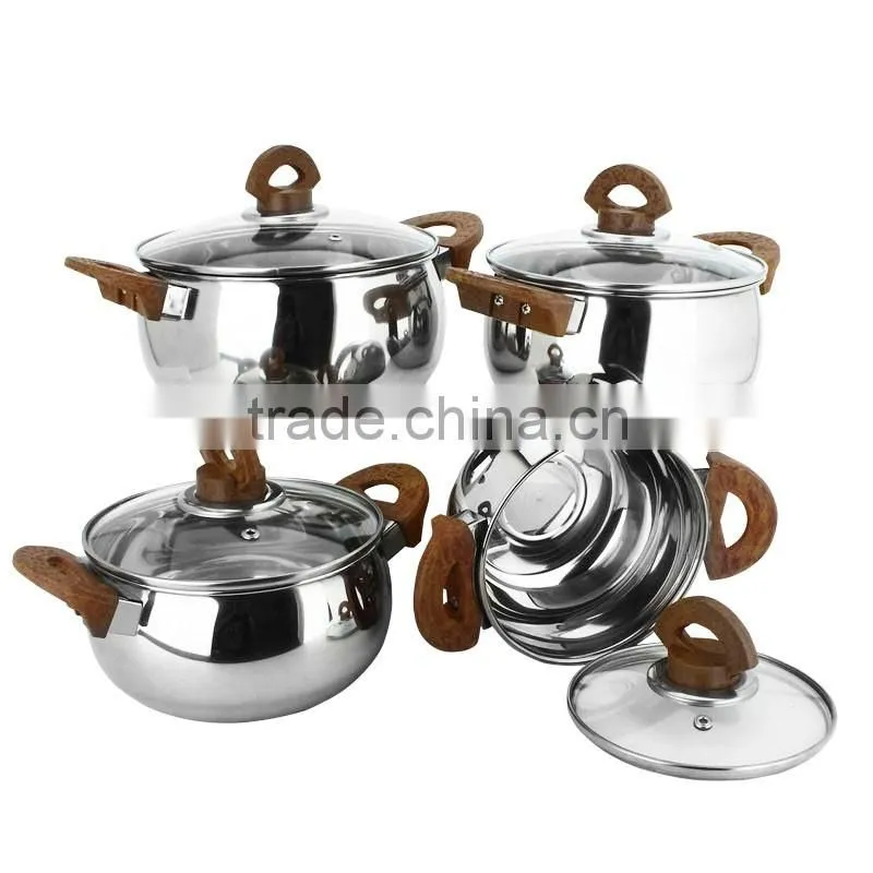Set of 4pcs stainless steel cookware set