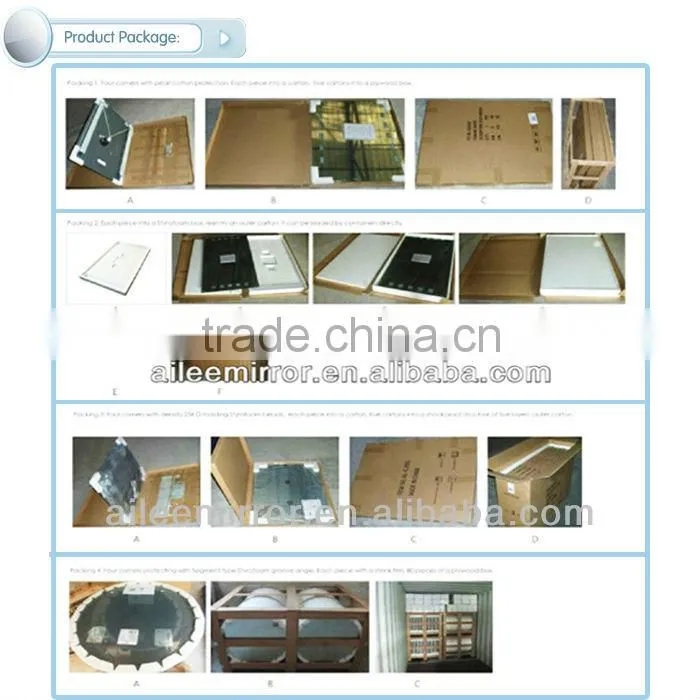 Bathroom mirrors asian 6mm glass mirror