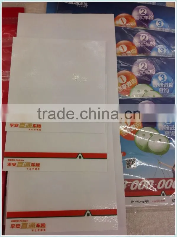Static film car window sticker