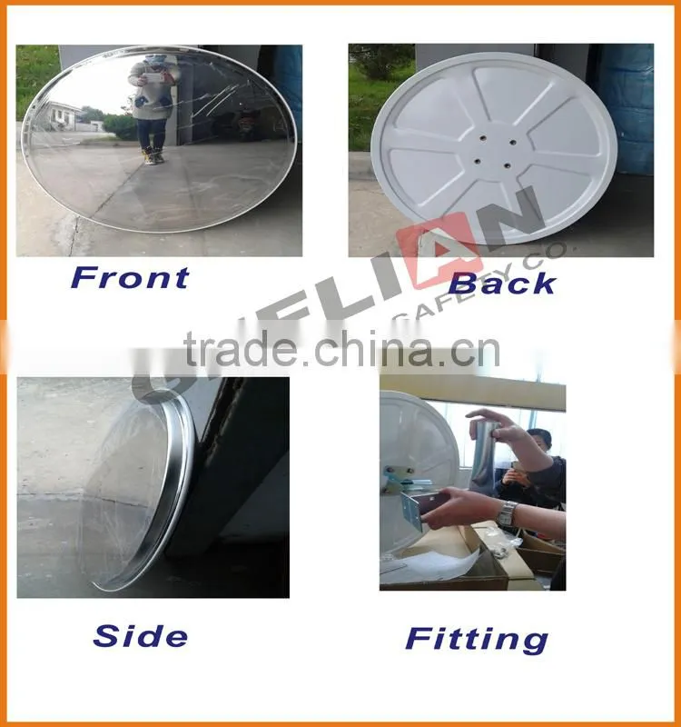 80CM STAINLESS TRAFFIC CONVEX MIRROR
