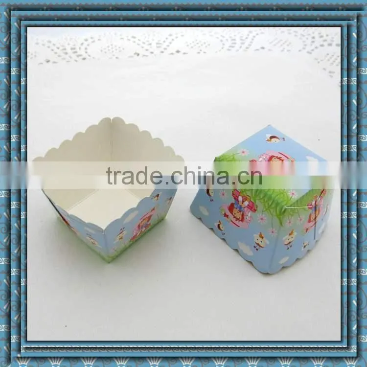 New designs for square muffin cup cupcake case