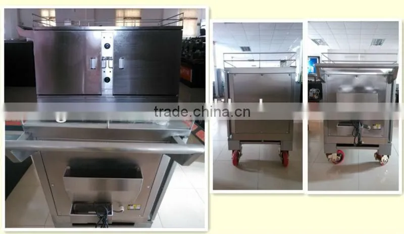 Double Door Moving Electric Food Warming Cart