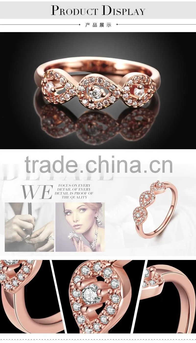2015 New model Cluster stone saudi arabia gold platinum wedding ring price