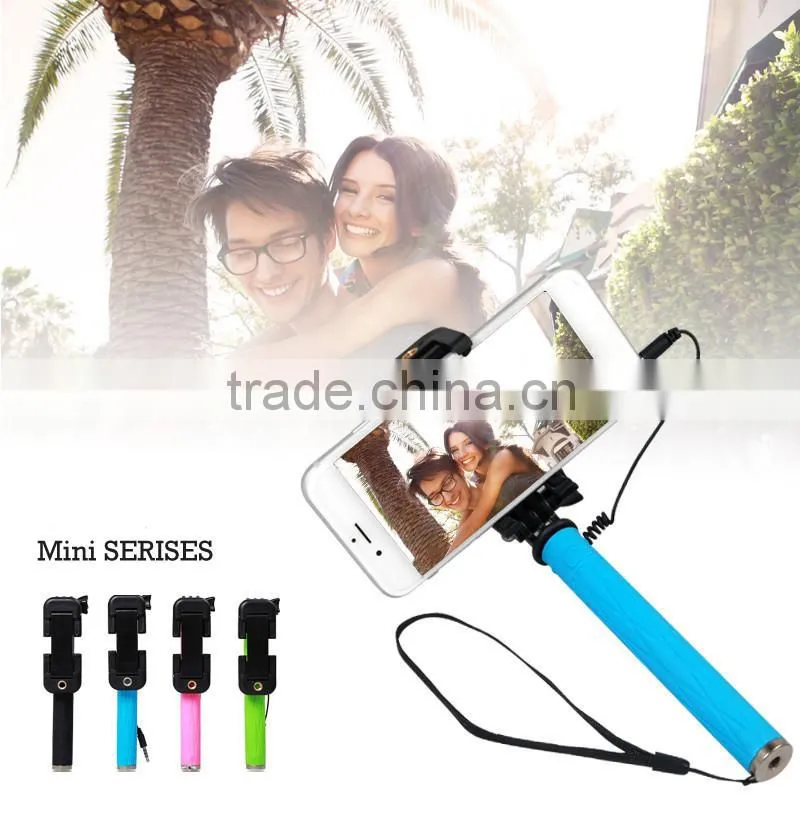 Wired Selfie Stick Monopod with 3.5mm Jack Cable