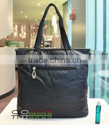 hot sale fashion women pu tote bag different colors