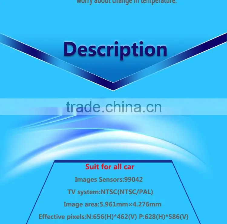 2015 new product night vision angle adjustable rear truck camera for car truck