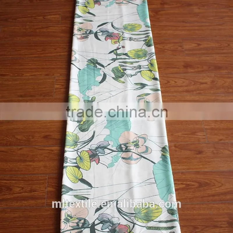 custom digital fabric printing printed on bamboo fabric