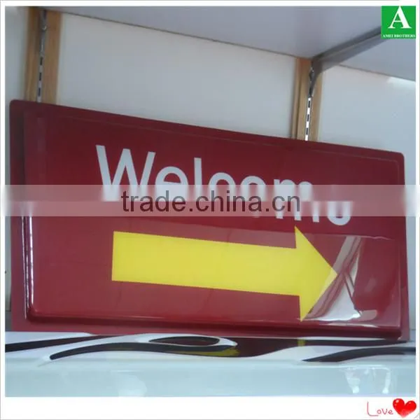 Hard clear PC PMMA advertising plastic thick shell