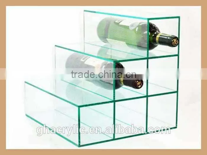 clear acrylic wine rack shelf ,wine bottle holder